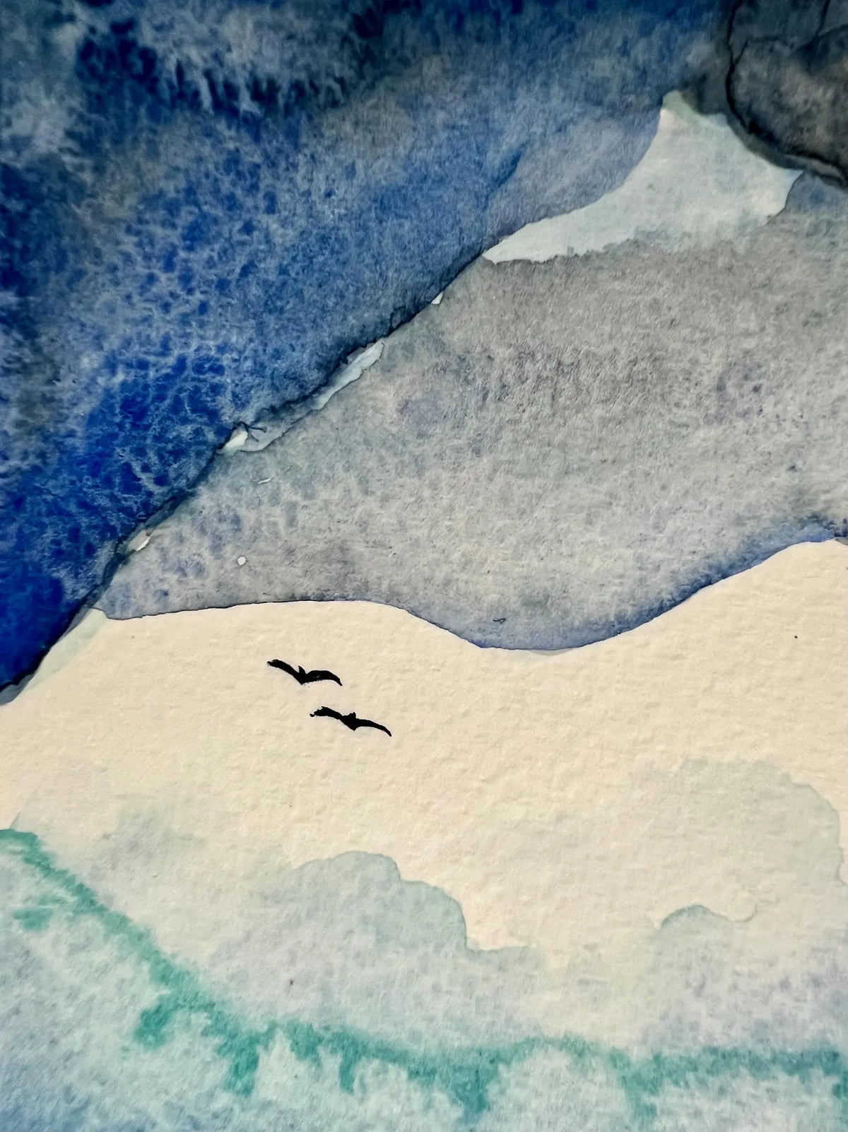 Tides & Tranquility No. 2 4x6 Original Watercolor