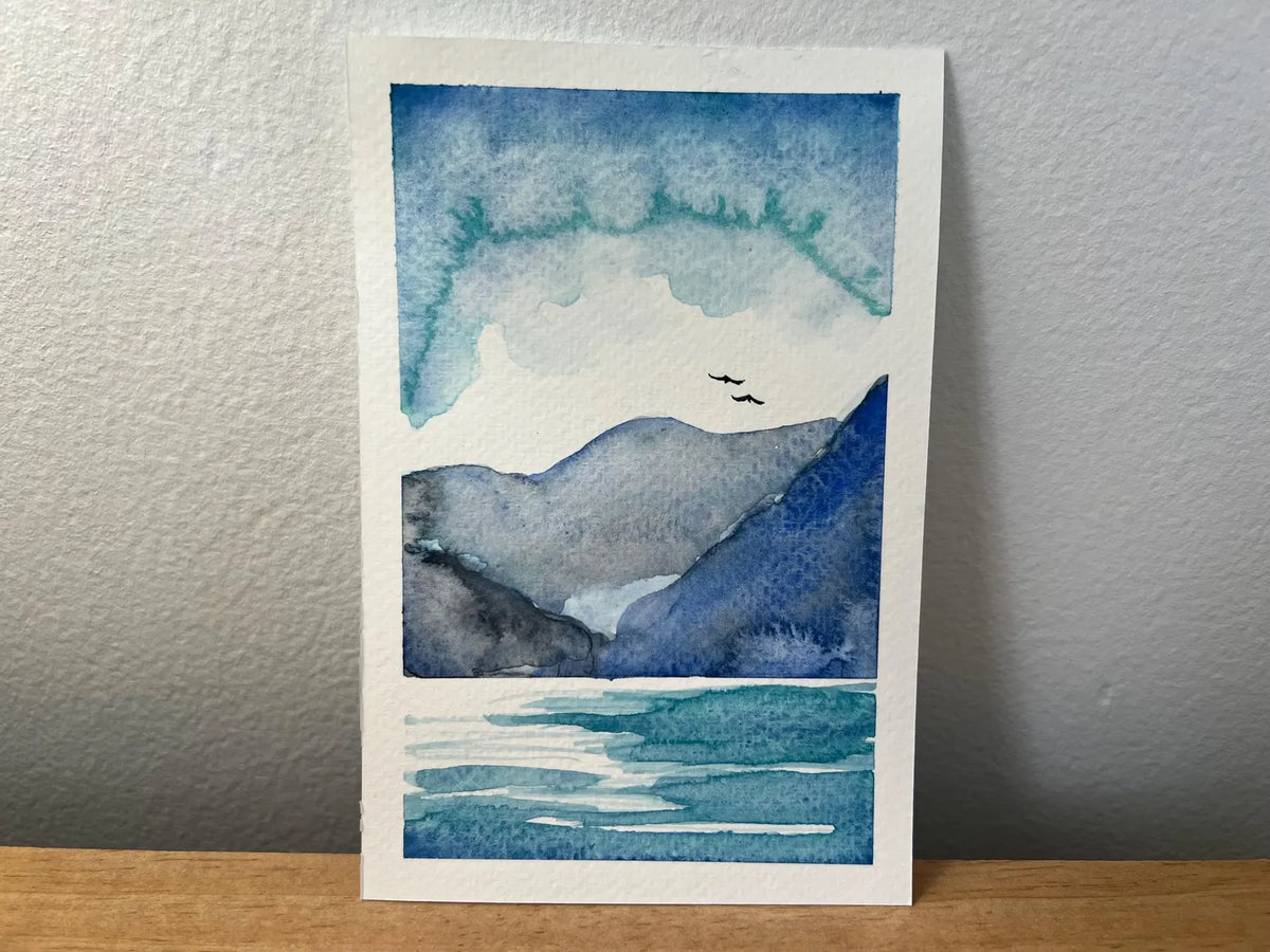 Tides & Tranquility No. 2 4x6 Original Watercolor