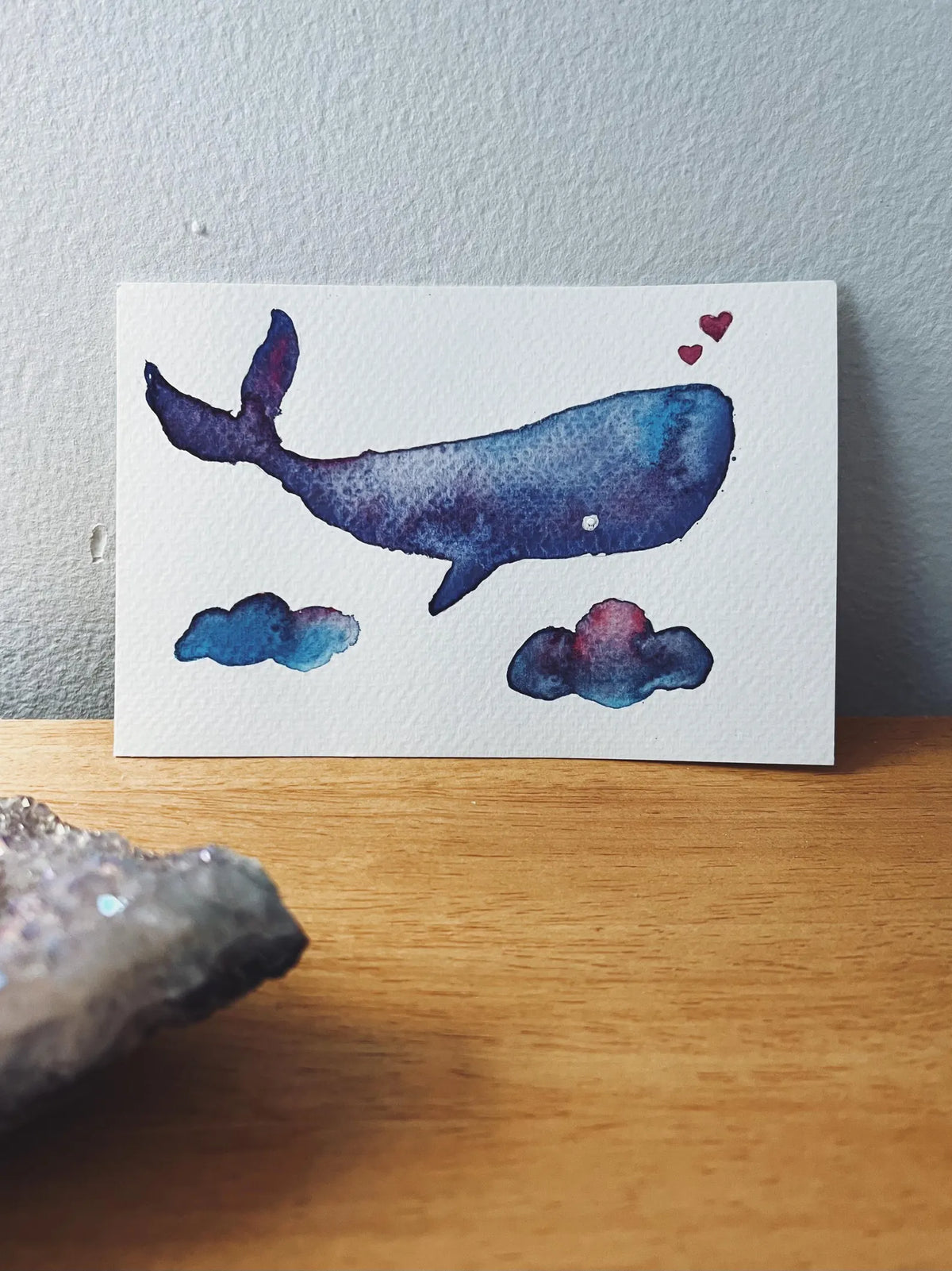 Celestial Seas 4x6 Original Watercolor