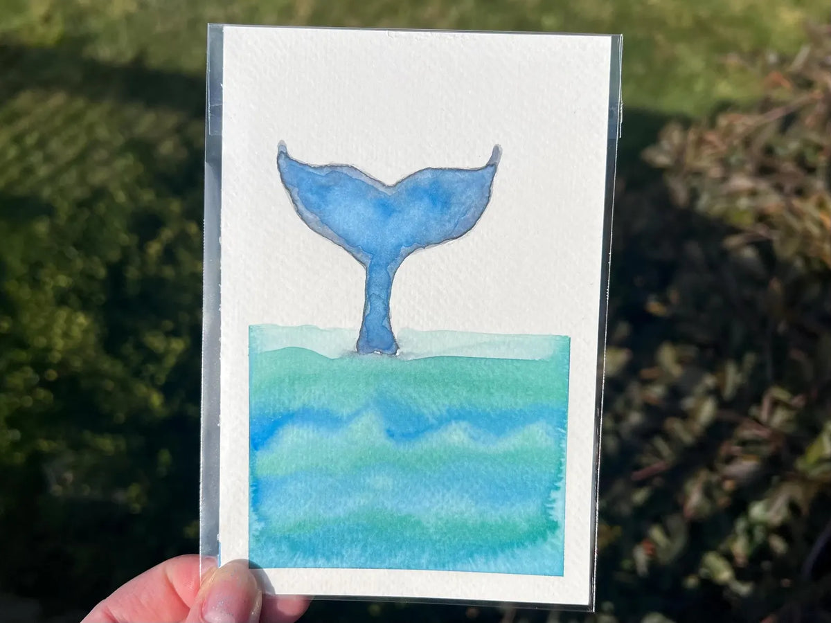 Tides & Tranquility No. 6 4x6 Original Watercolor