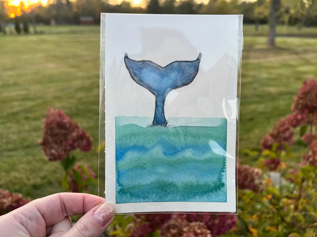 Tides & Tranquility No. 6 4x6 Original Watercolor