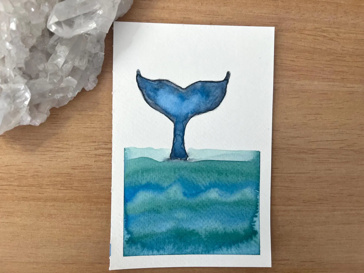 Tides & Tranquility No. 6 4x6 Original Watercolor