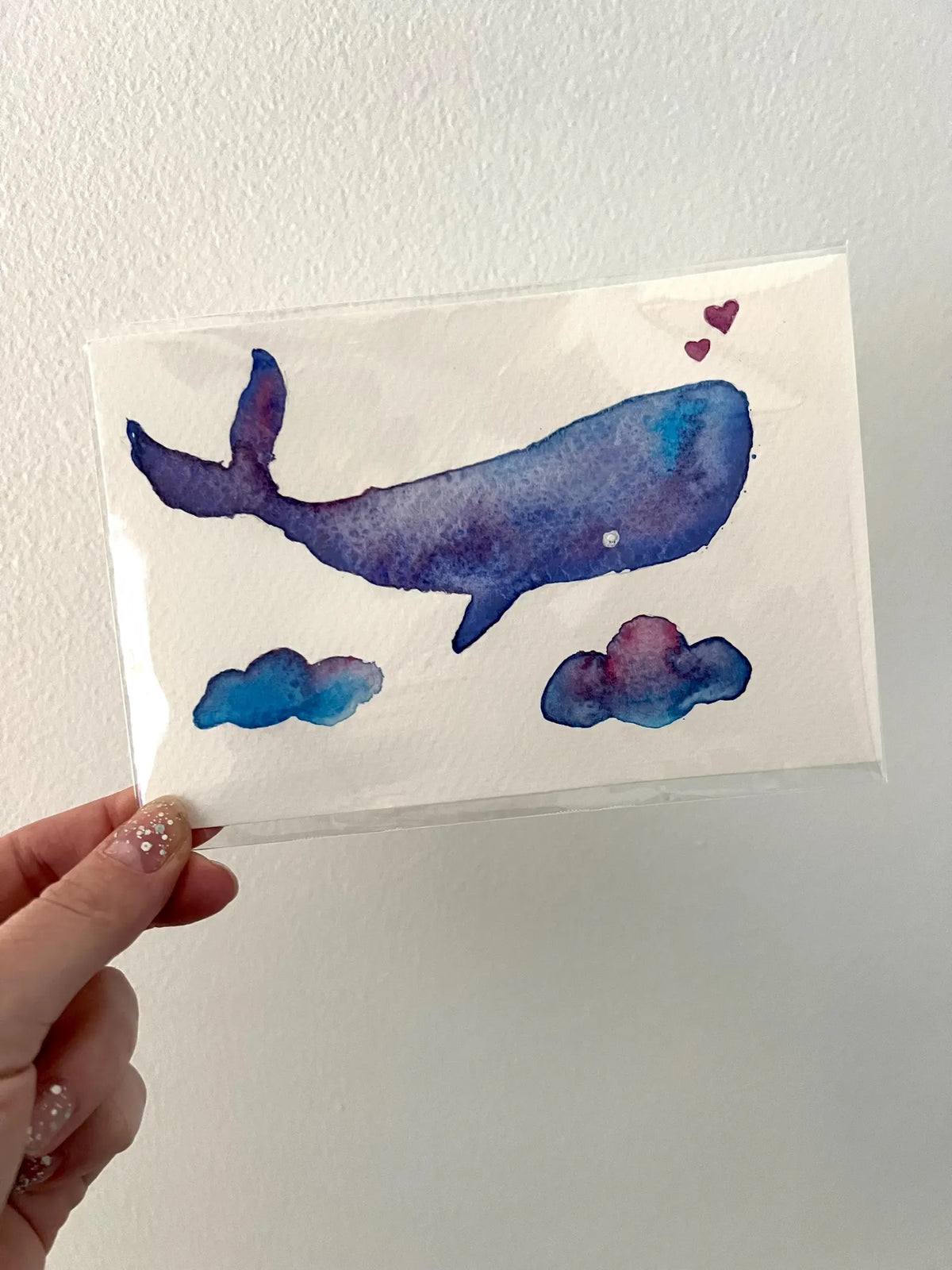 Celestial Seas 4x6 Original Watercolor