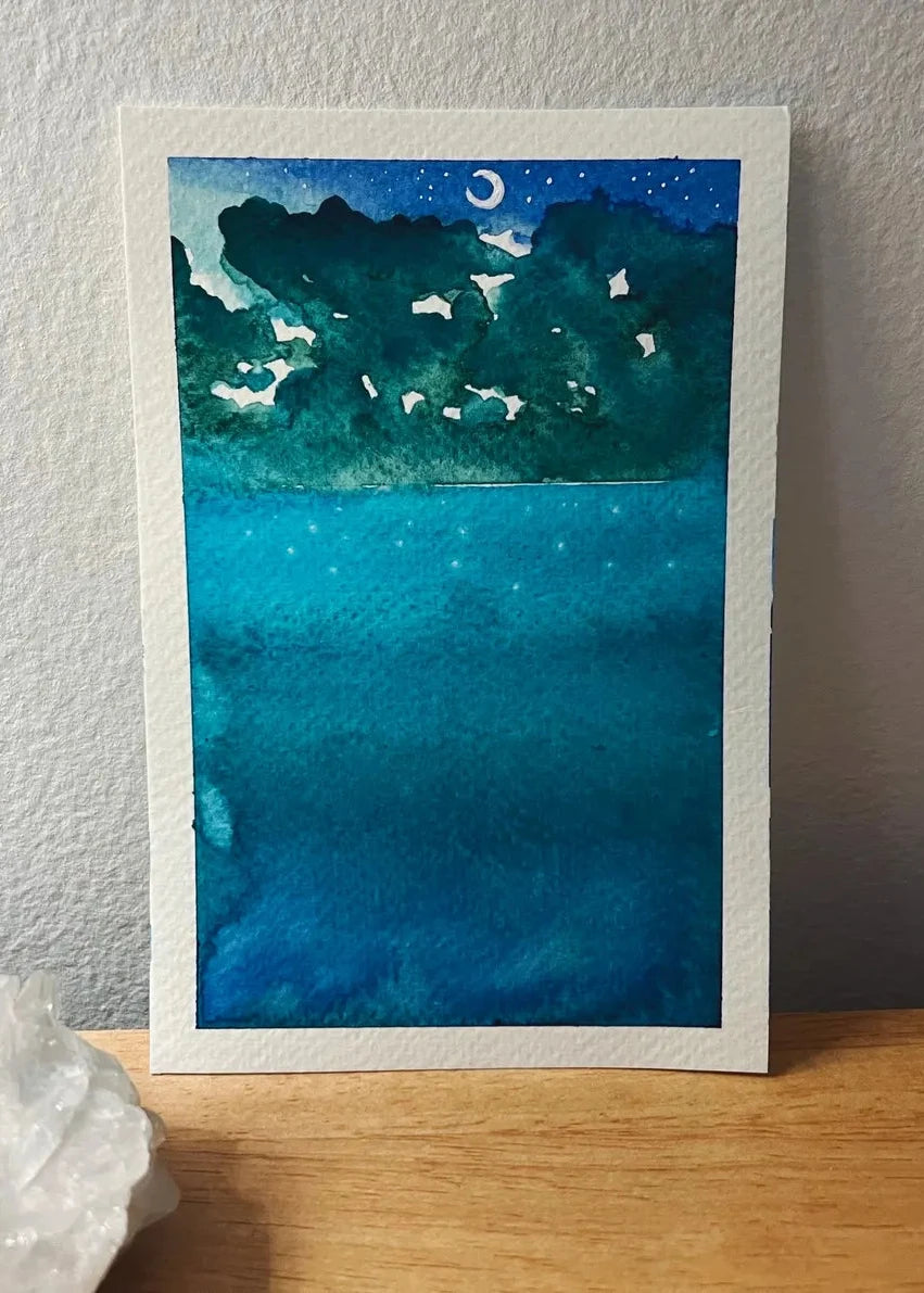 Tides & Tranquility No. 1 4x6 Original Watercolor