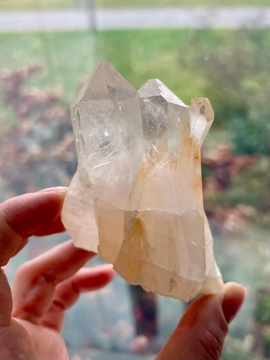 Natural Clear Quartz Cluster