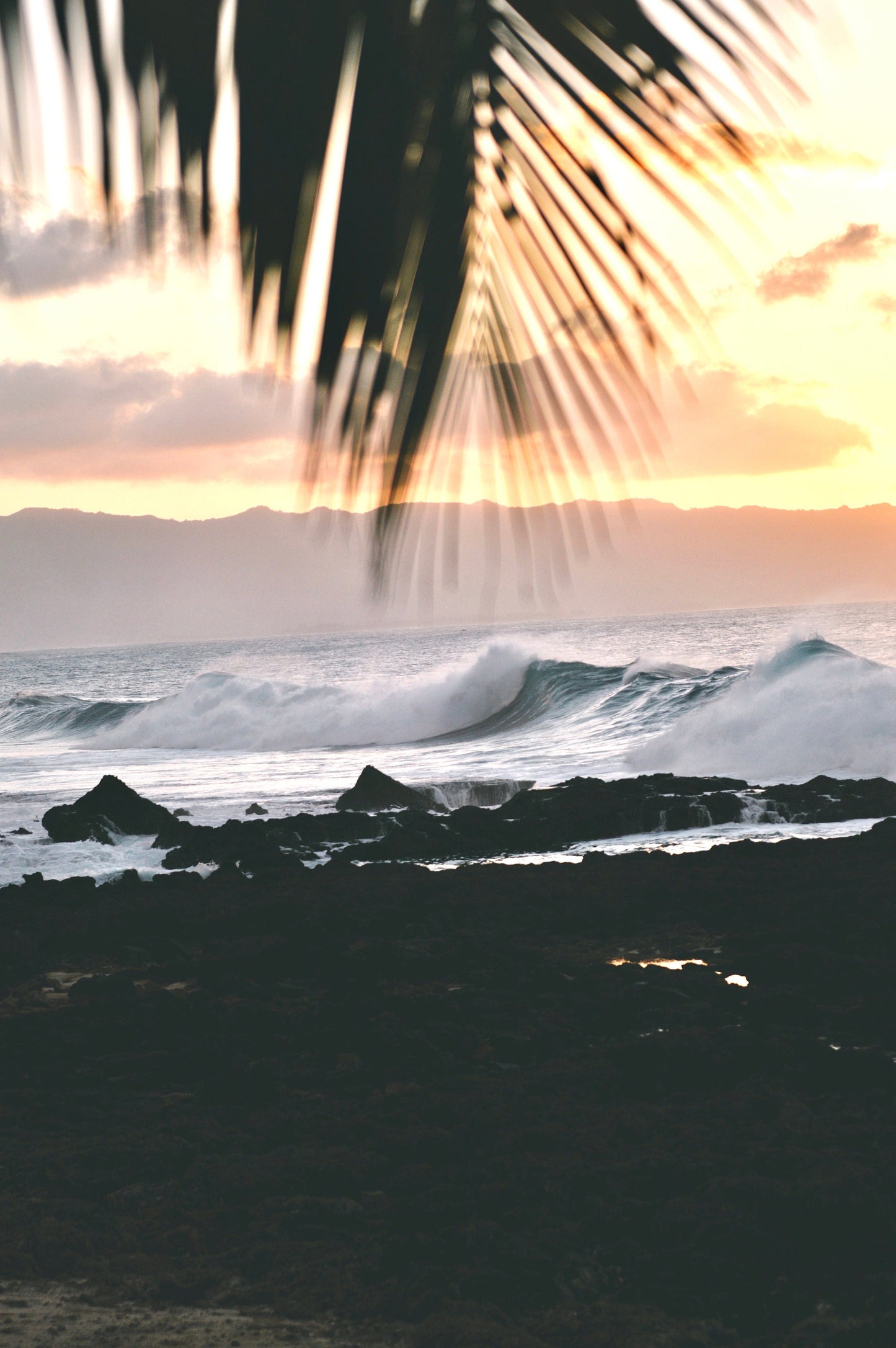 Oahu Orange Sunset