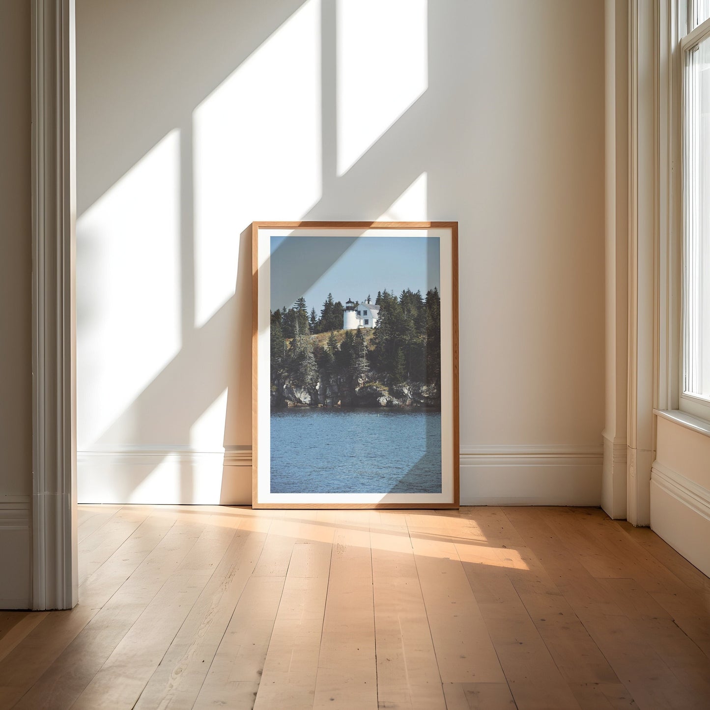 Maine Lighthouse At Sea