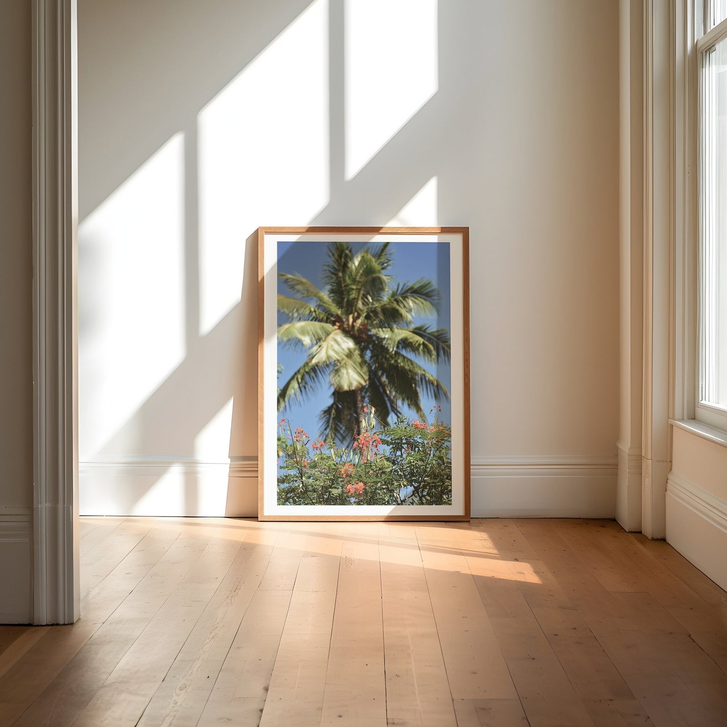 Island Palm & Flowers