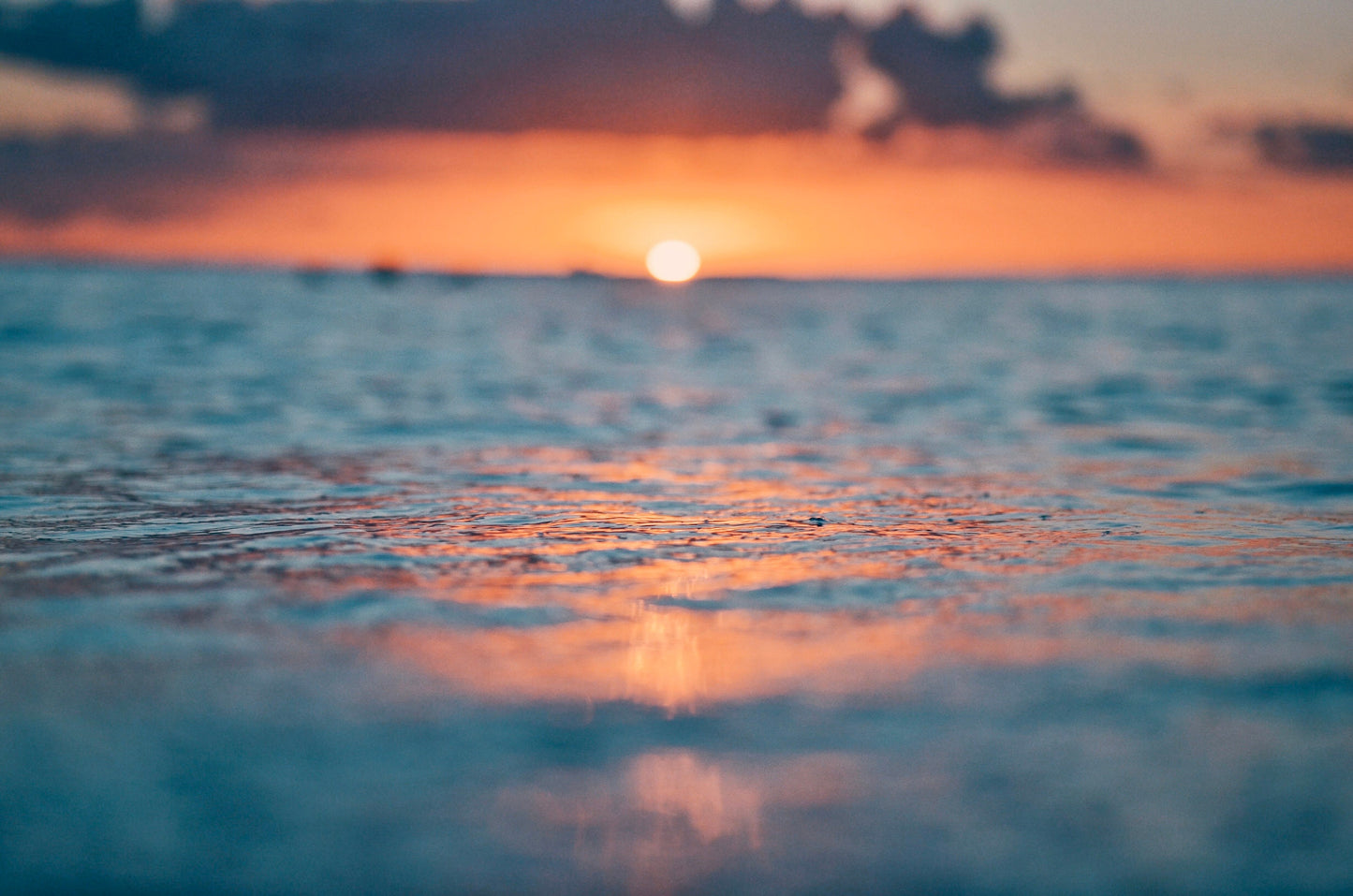 Relaxing Pacific Ocean Sunset