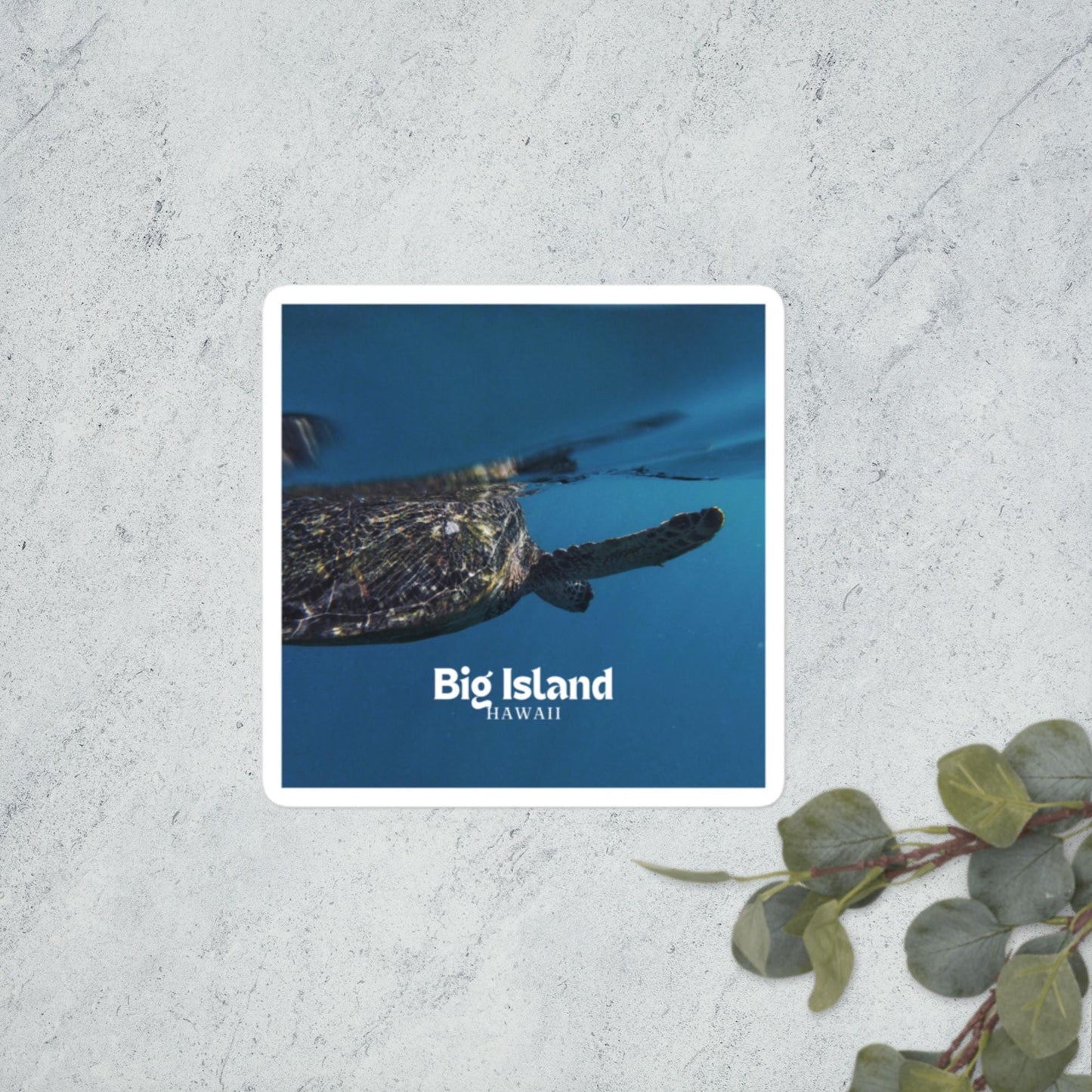 Big island Sea Turtle Sticker