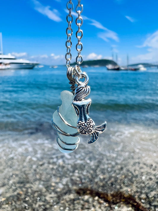 Otter Cove Maine Seaglass Necklace