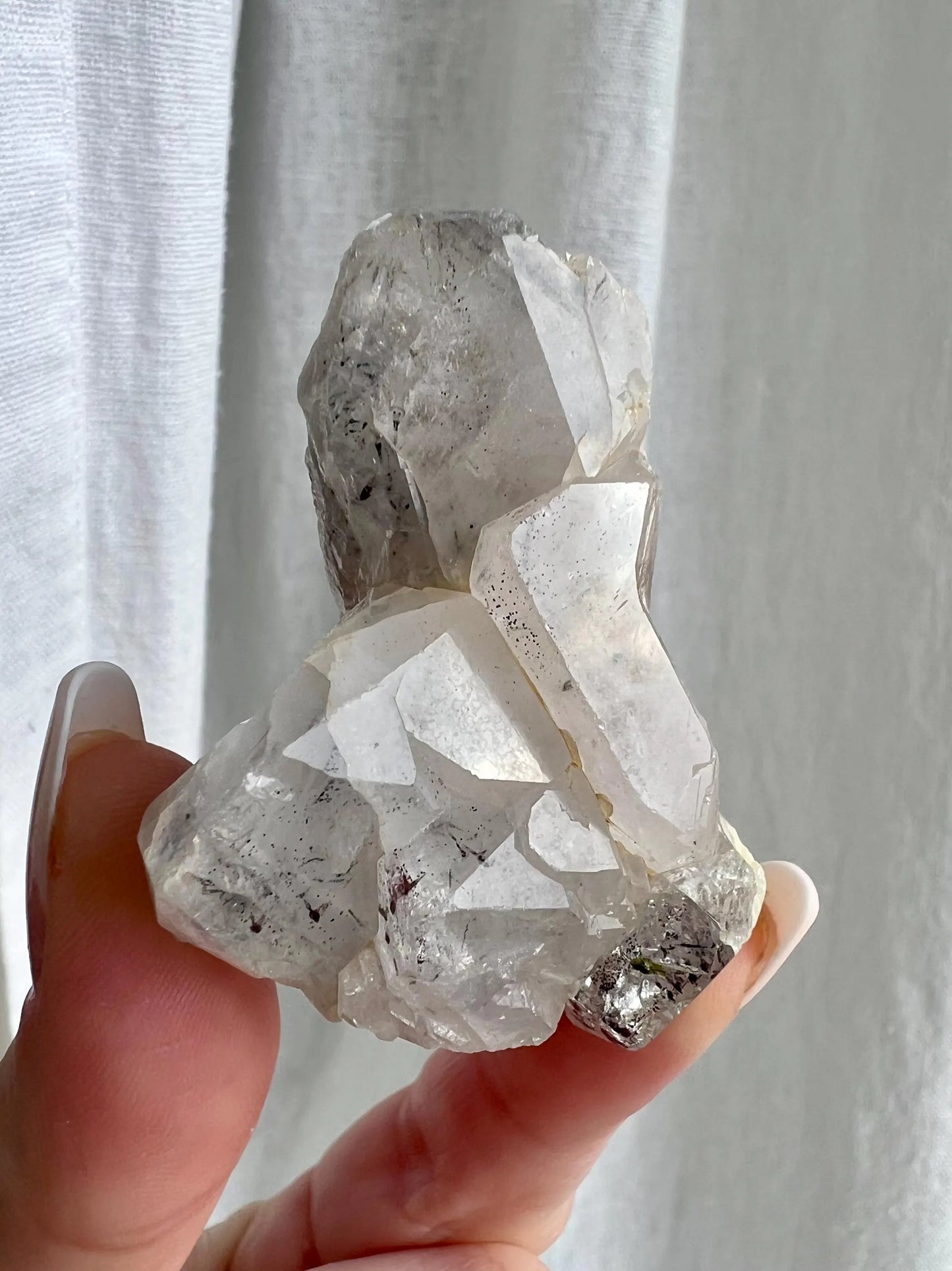 Natural Garden Ghost Quartz Crystal Set